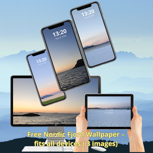 Nordic Fjord Wallpapers – Free Starter Pack (3 images)